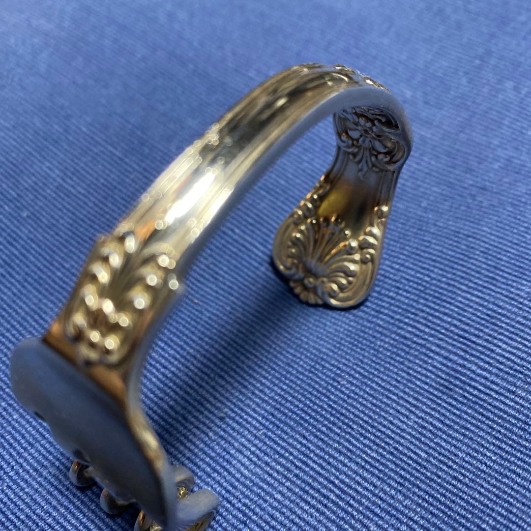 京都有名老舗店にて購入 ビンテージTiffanyスターリングシルバーバングル