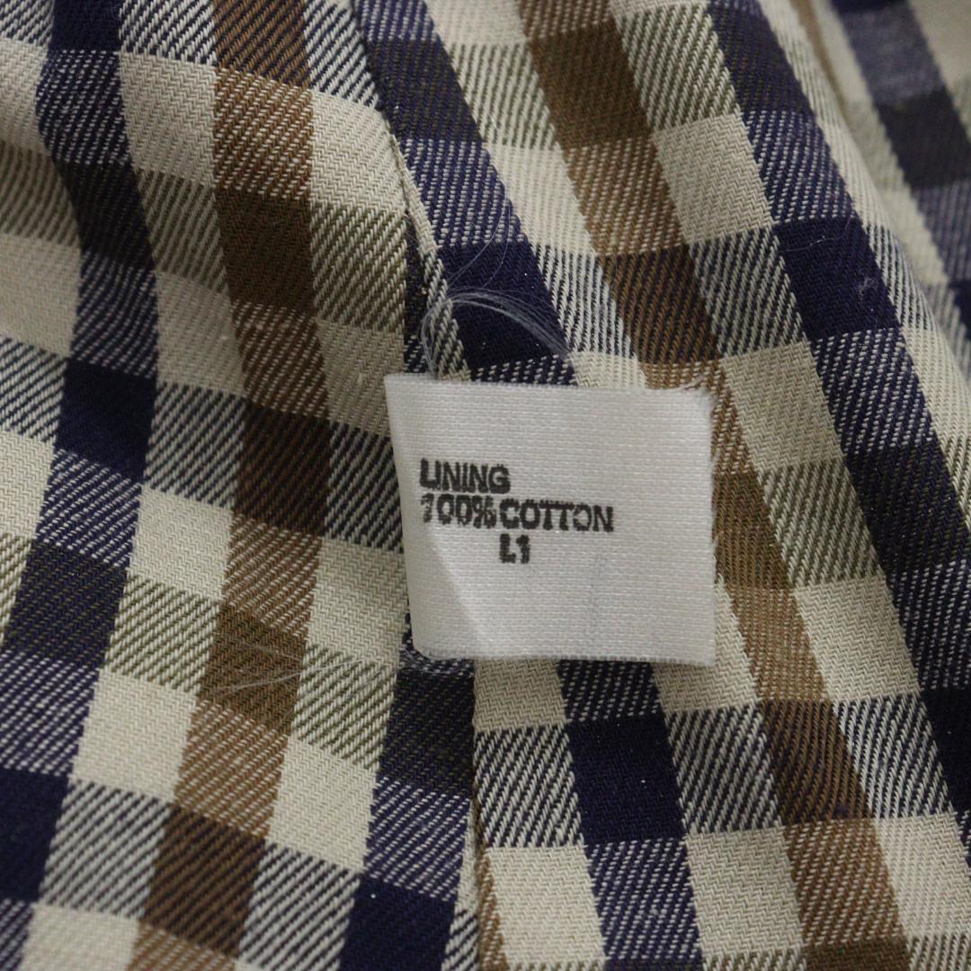 【nayuta】アクアスキュータム トレンチコート クラブチェック