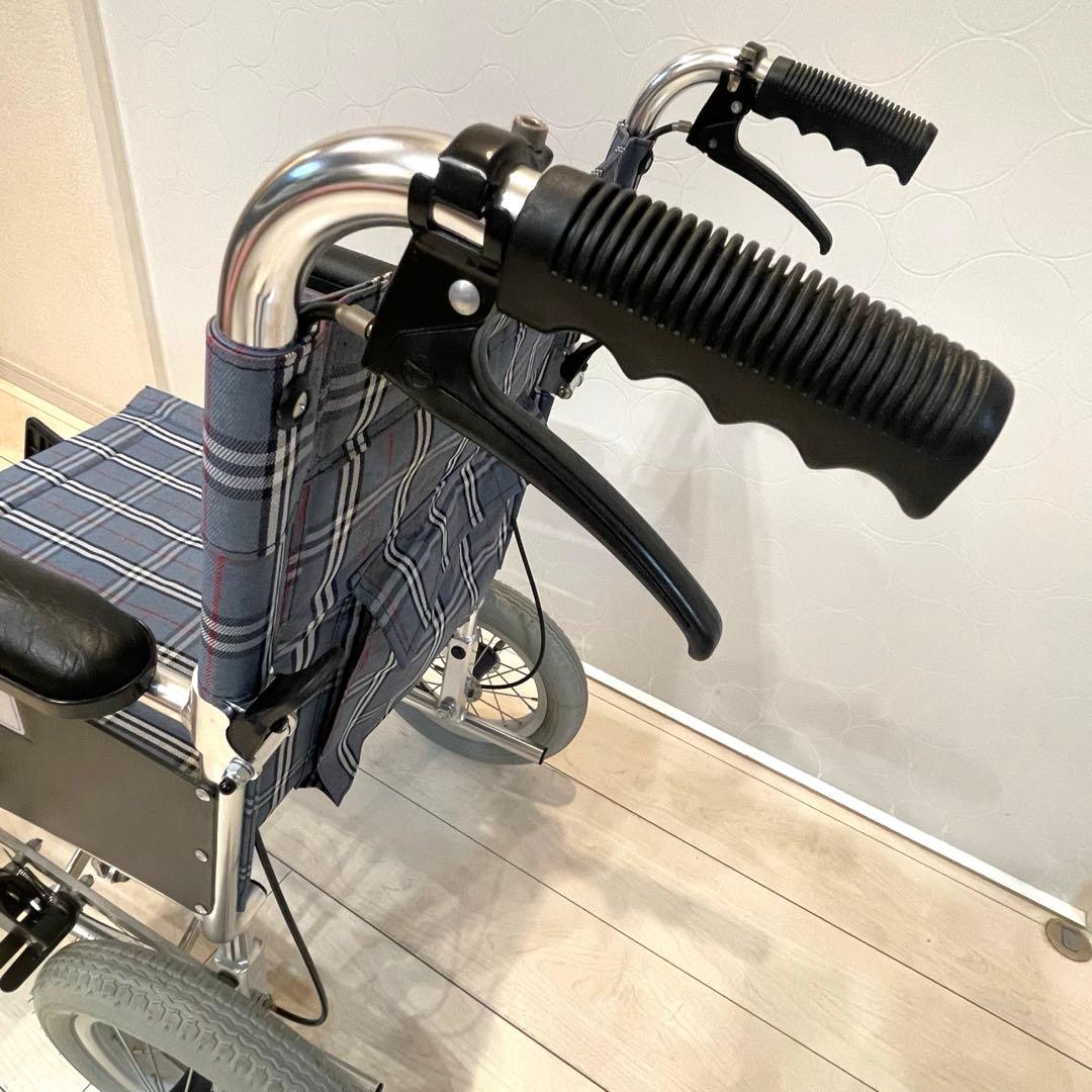 【美品】MIWA 介助式車いす ミニポン HTB-12 折りたたみ 軽量 介護用