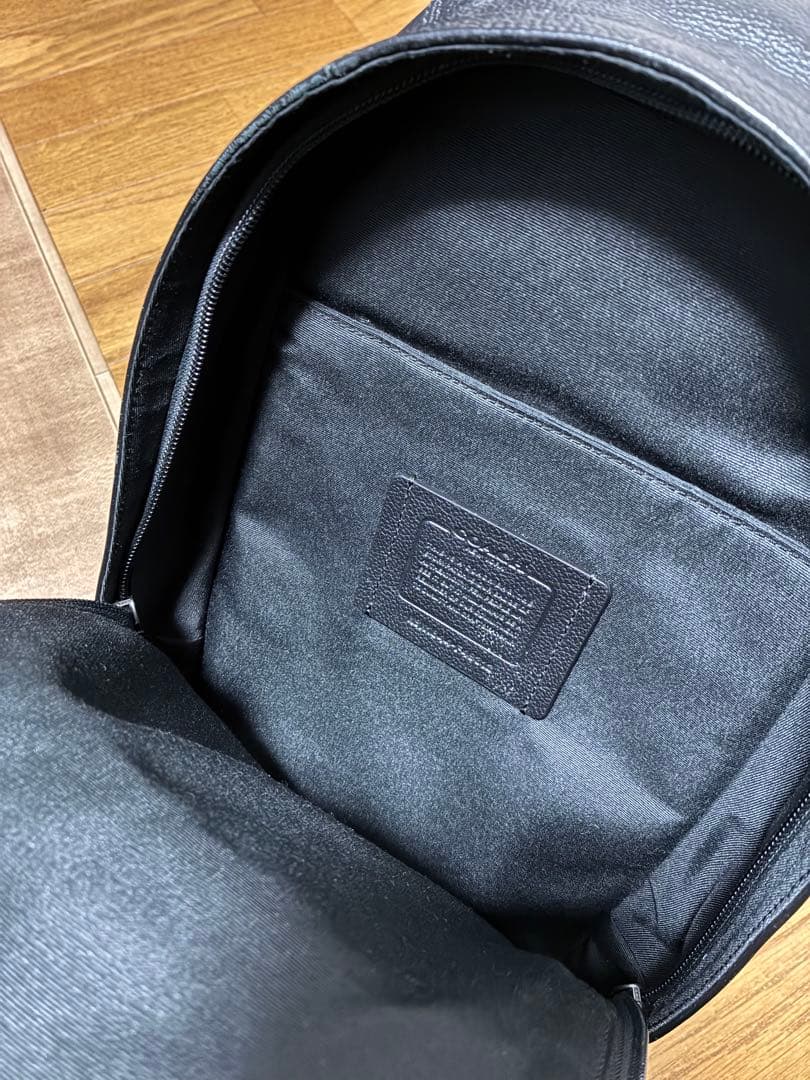 COACH コーチ ブラックレザー ボディバック スリングバック 本革