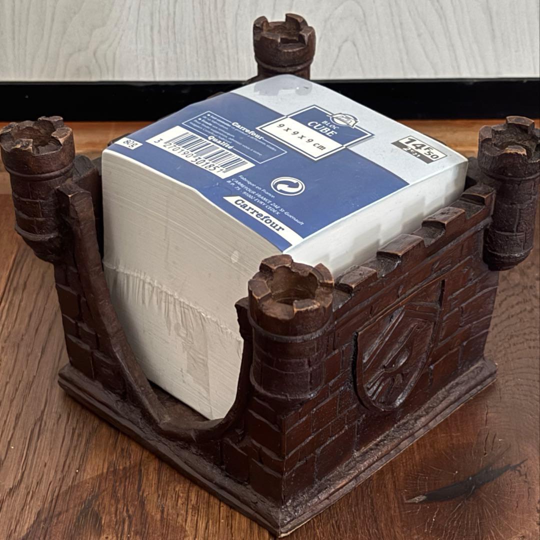 【英国アンティーク】お城のかたちのMemoレタートレイ