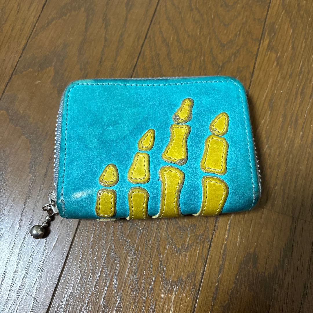 kapital ミニ財布　ターコイズブルー