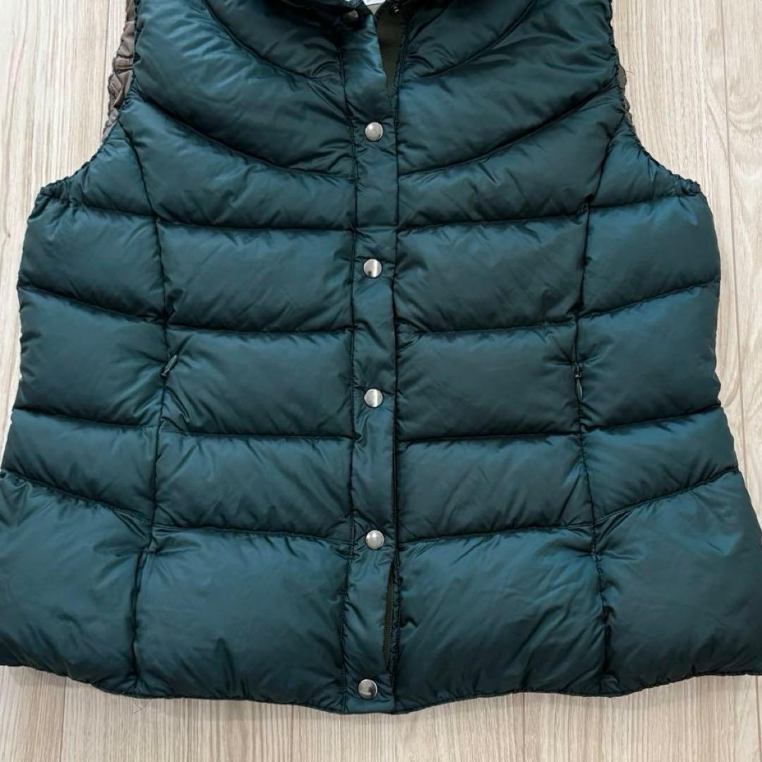 【極美品】Leilian 現行 ダウンベスト ダークグリーン 13+ XL 軽量