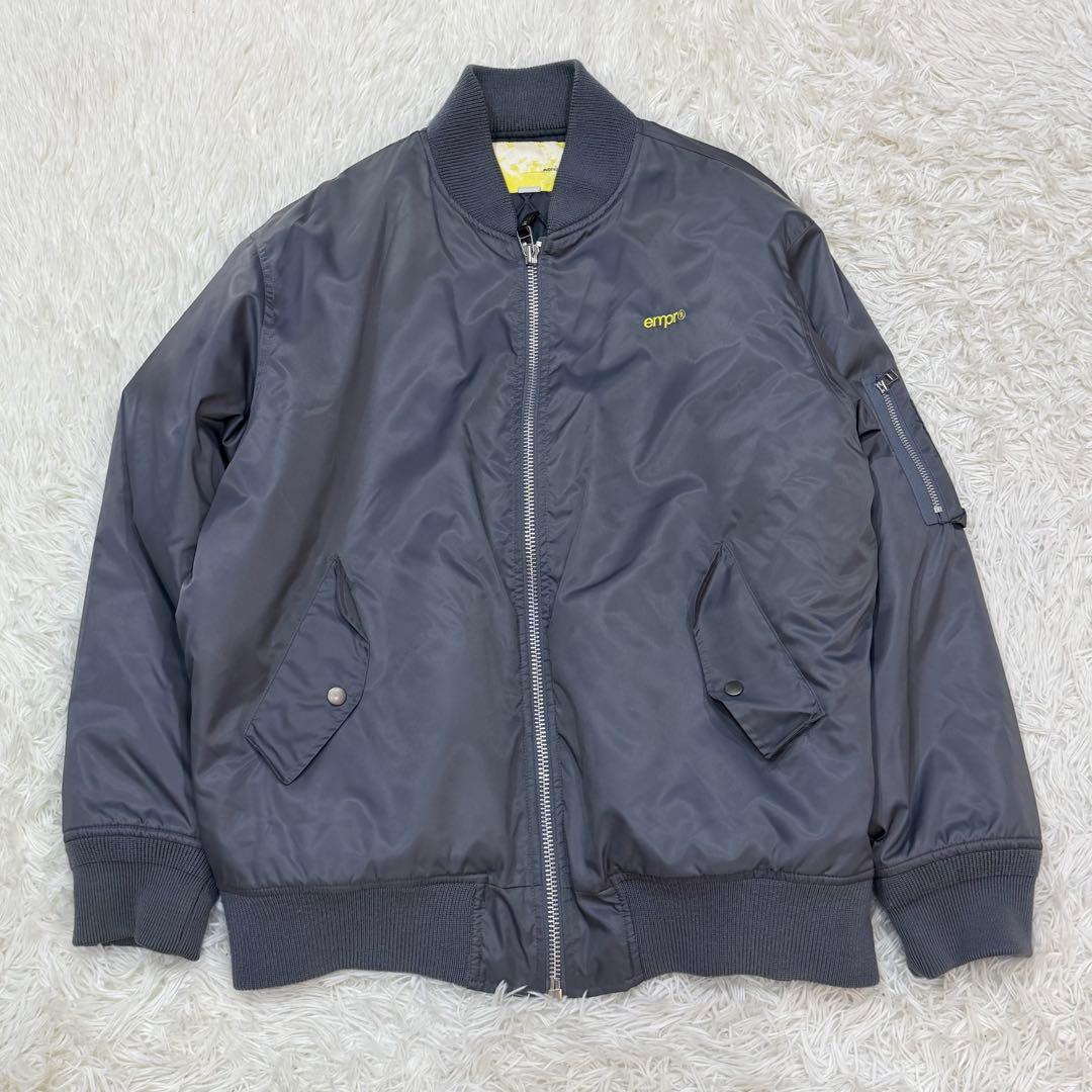1843　EMPIRE エンパイア　MA-1フライトジャケット　L　グレー