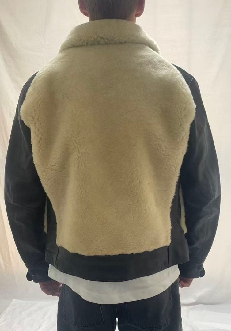 在庫処分 グリズリージャケット　熊ジャン　茶芯ホースハイド　レザージャケット L