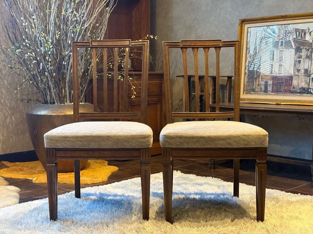 domani ドマーニ ダイニングチェア リビングチェア アンティーク nZ