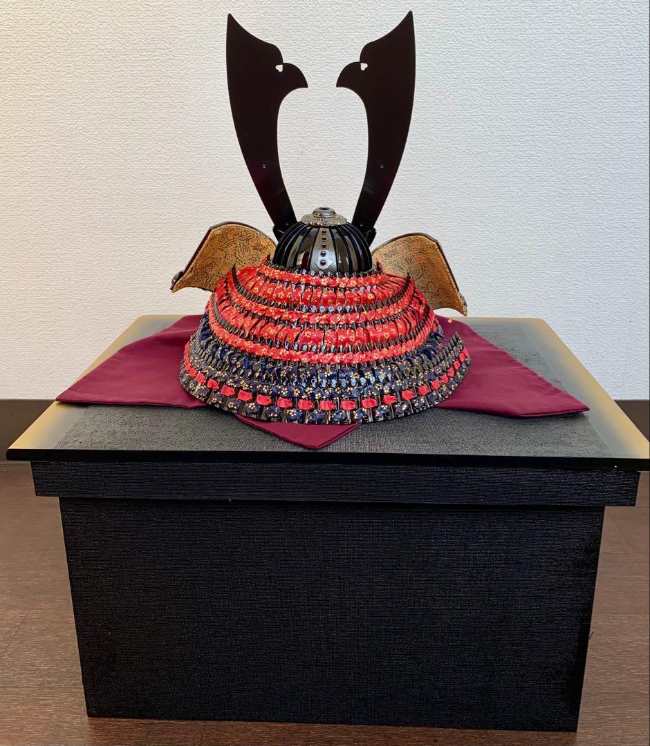 【未使用保管】 五月人形 兜飾り 飛翔 兜セット 15号 龍玉作