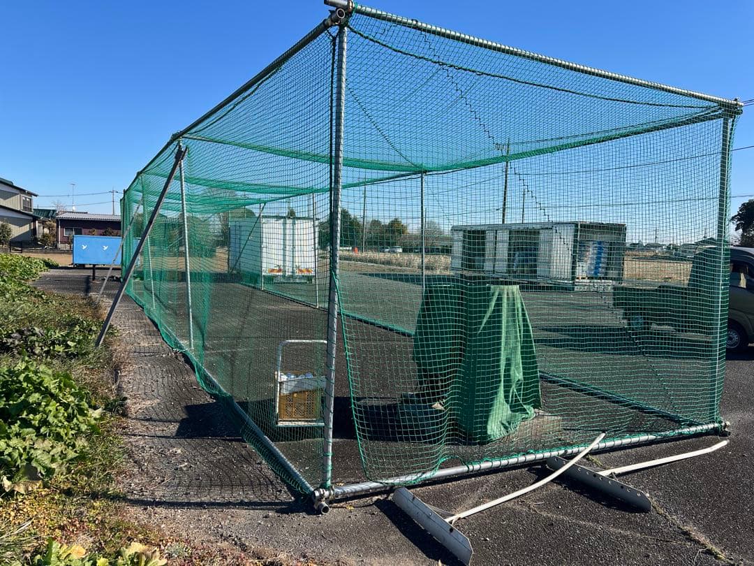 野球　バッティング　ゲージ　ケージ　ネット 防球　単管　クランプ