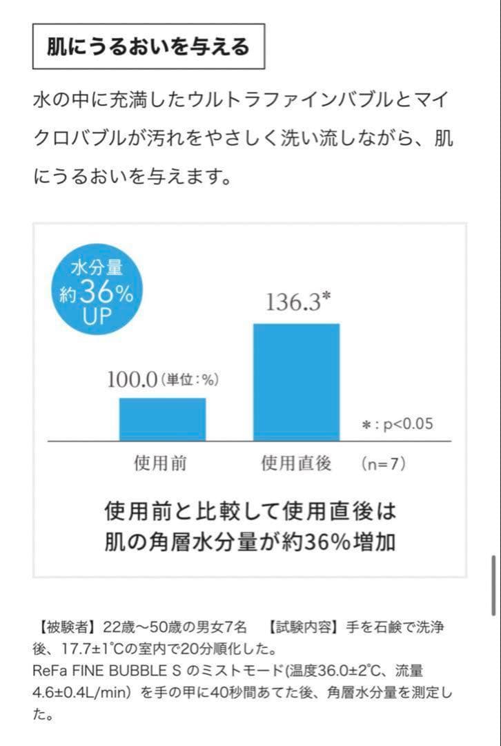 ReFa シャワーヘッド　ファインバブルS リファ　正規品　MTG 新タイプ