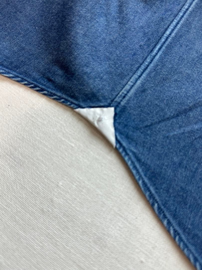 【美品クリーニング済】GANNETTOインディゴシャンブレーシャツXS3738