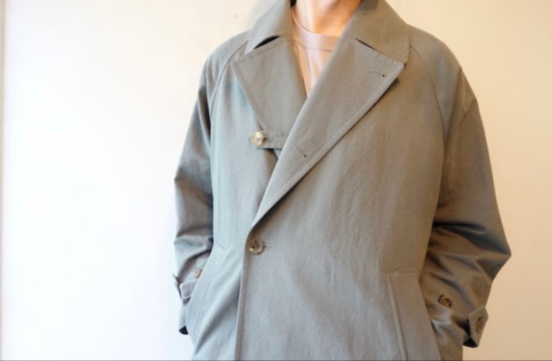 ジャケット・アウター ULTERIOR TWISTED CHAMBRAY GABARDINE COAT