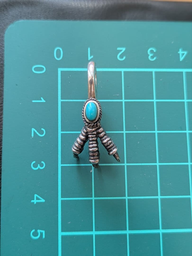 美品SAAD ネックレスターコイズ　フェザーイーグルクロー　saad サード