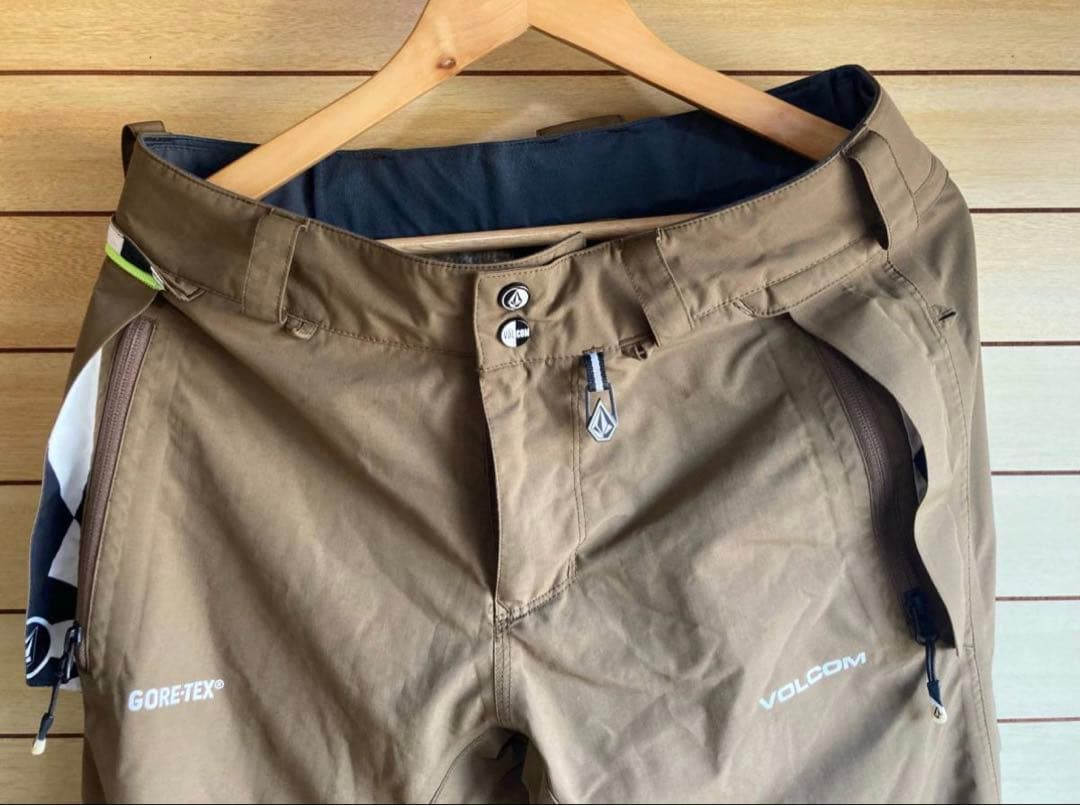 VOLCOM GORE-TEX スノーボードパンツ ブラウン SPサイズ