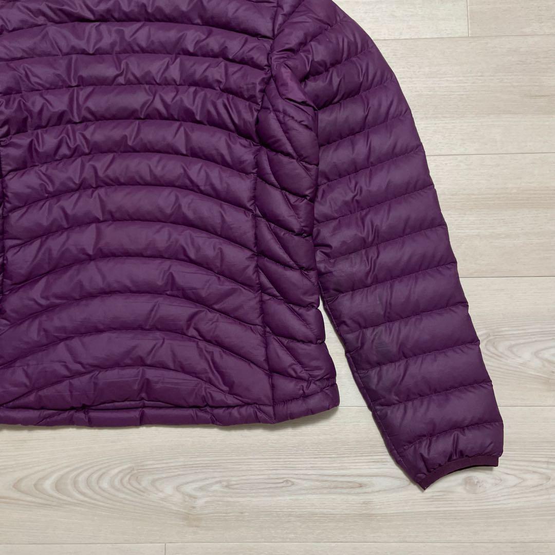 2011年製 patagonia ダウンセーターフーディ 84710 パープル
