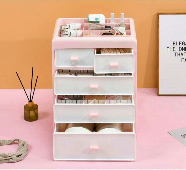 引き出し式収納ボックス 収納ケース ピンク 多機能下着収納ケース6