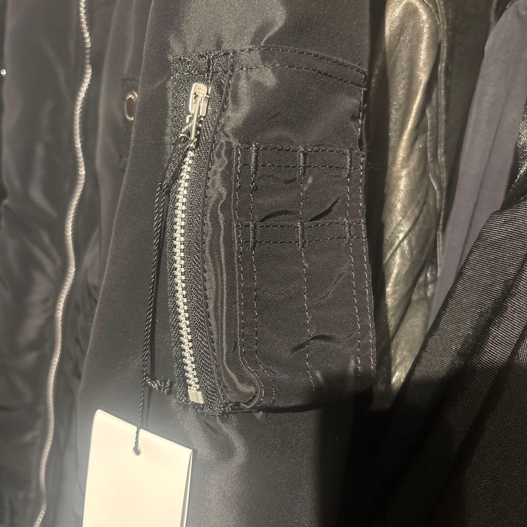 美品 sacai MA-1 ボンバージャケット ブラック 黒 タグ付き メンズ
