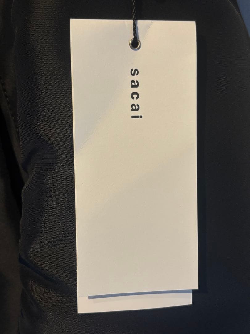 美品 sacai MA-1 ボンバージャケット ブラック 黒 タグ付き メンズ
