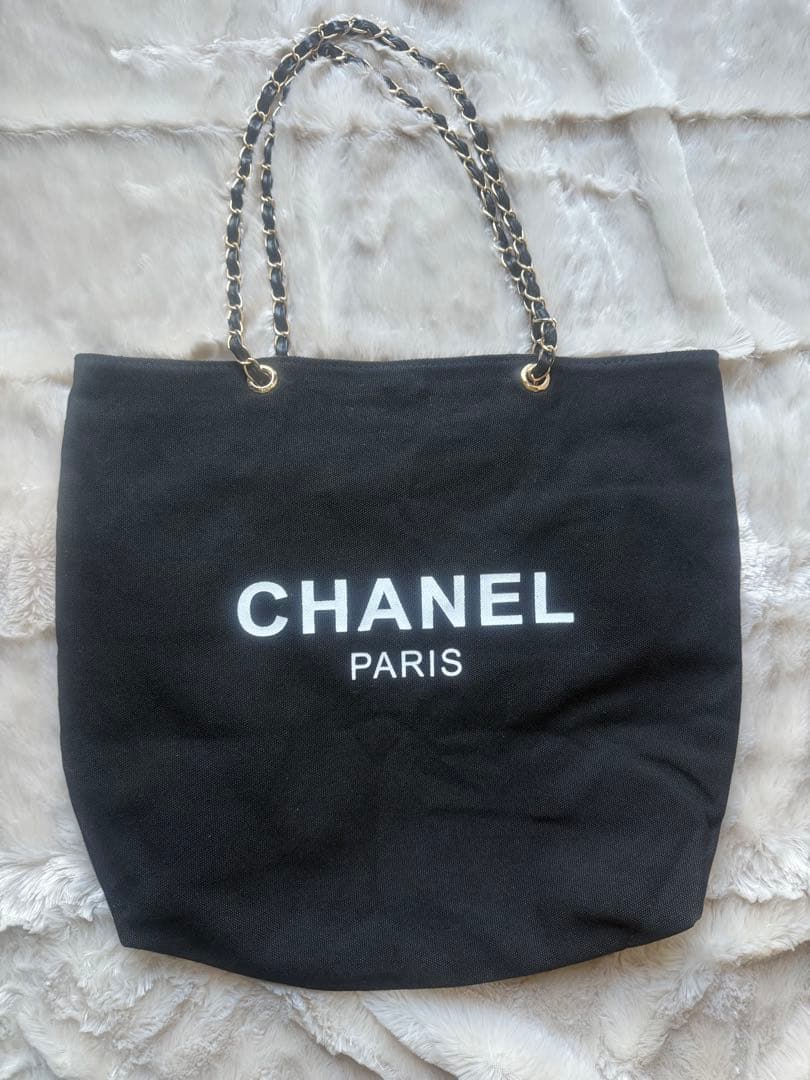 【新品未使用】CHANEL シャネルノベルティ ブラック チェーン トート 黒