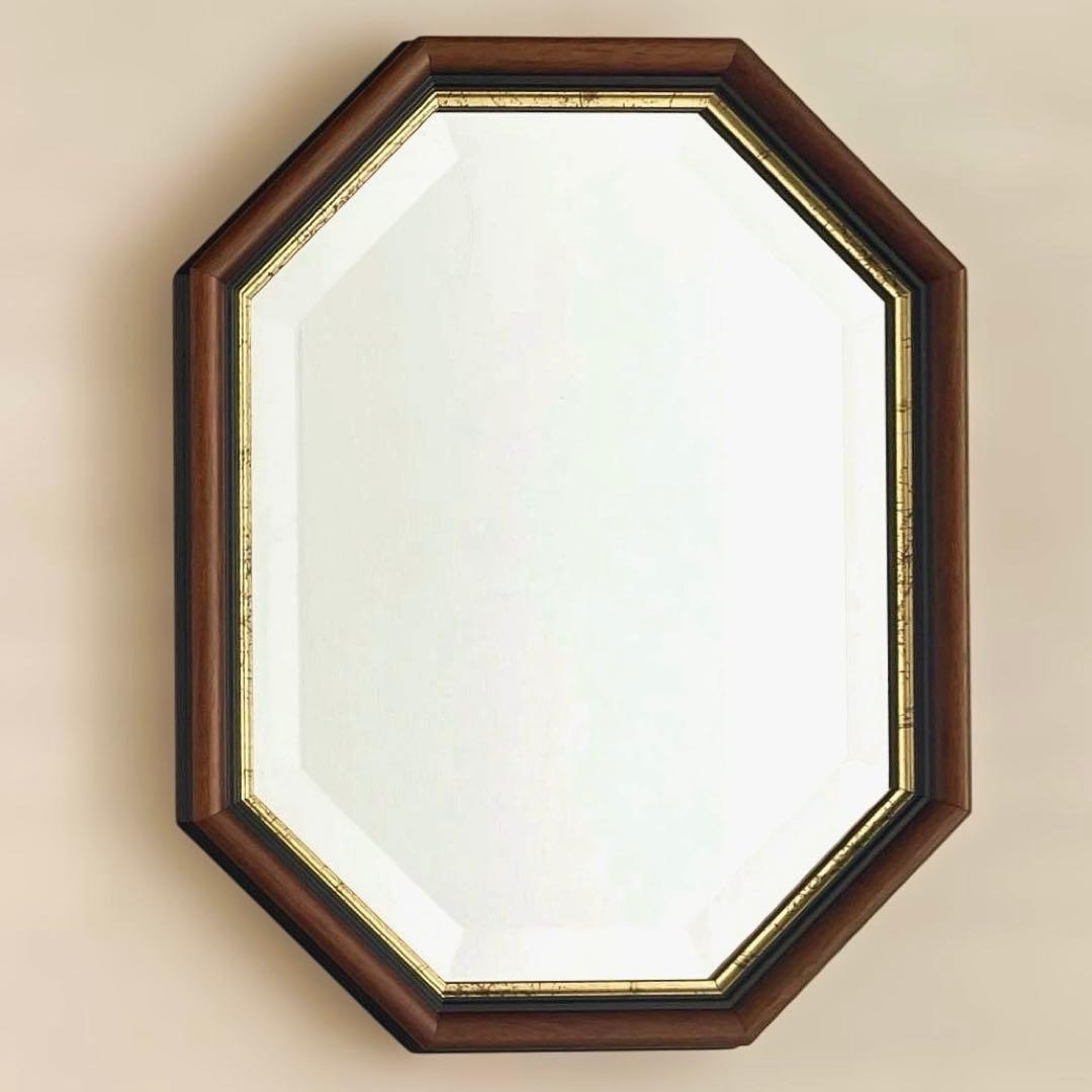 ⭐︎新品/未使用⭐︎ イタリア製 クラシカル木製枠ウォールミラー