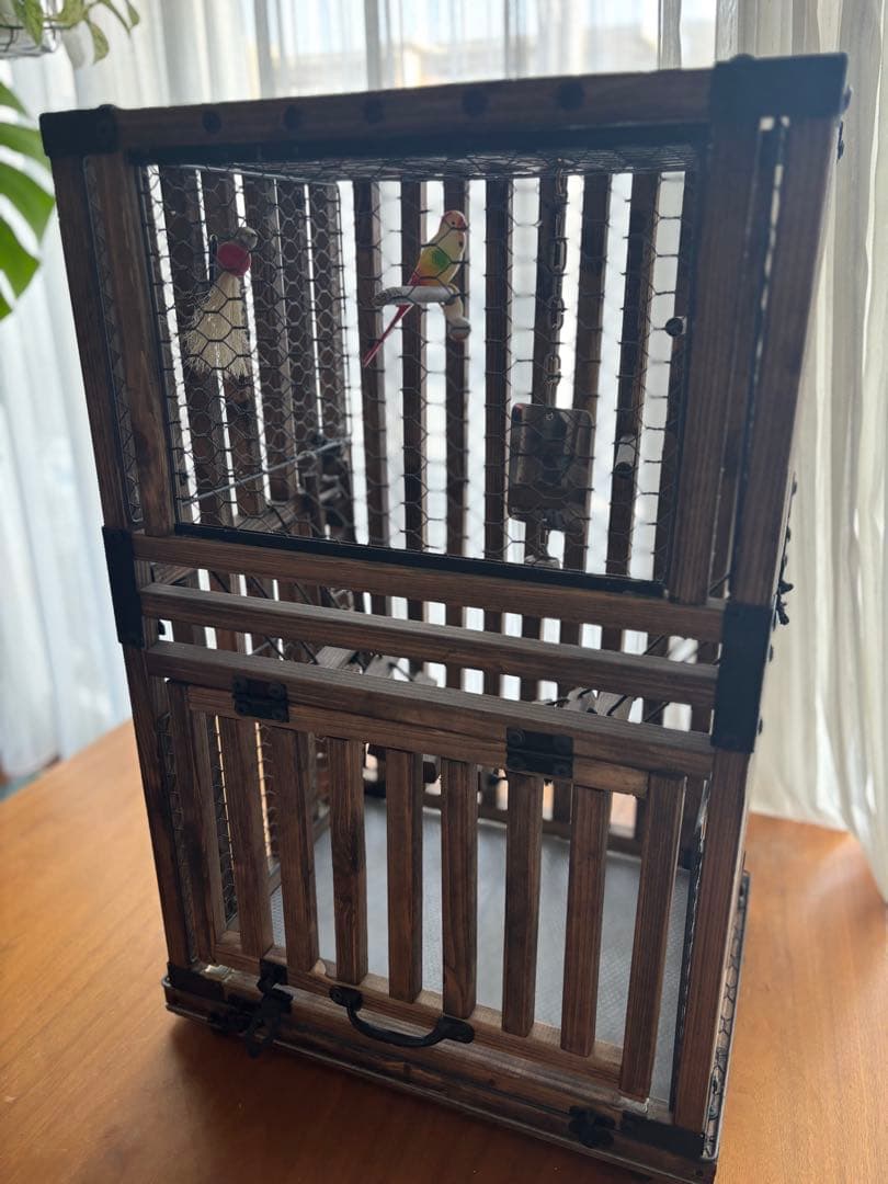 【手作り】アンティーク風　オリジナル鳥籠