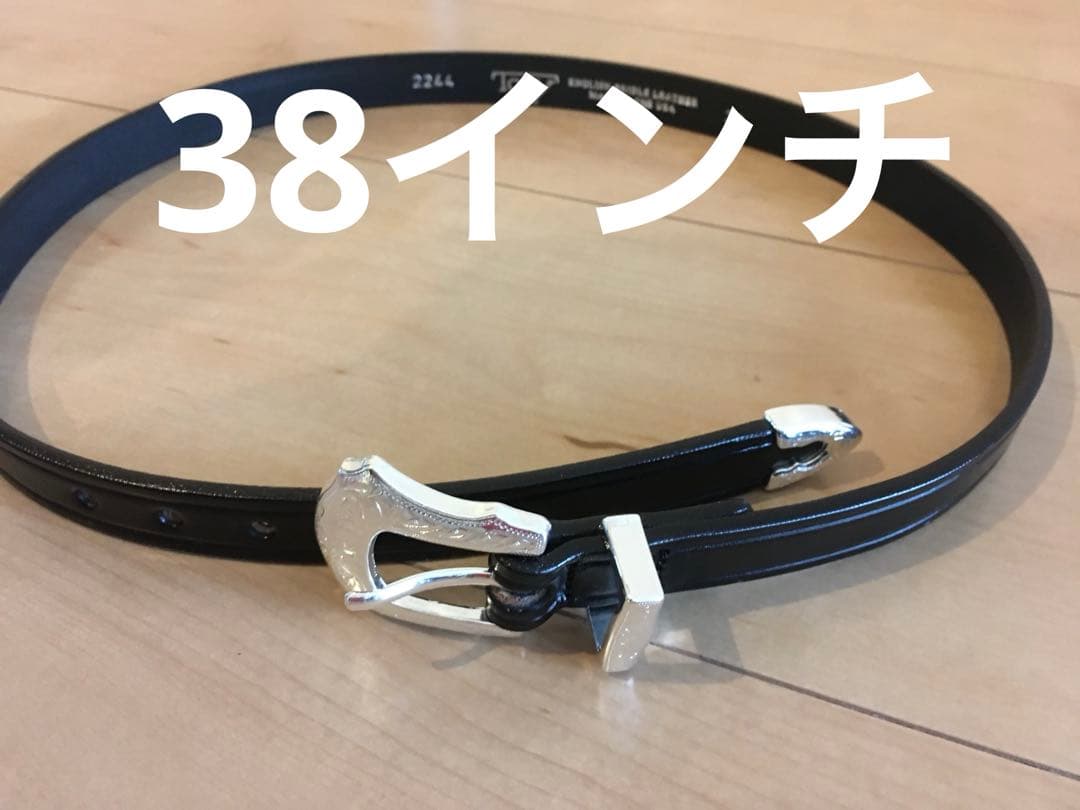 新品 38インチ TORY leather western belt
