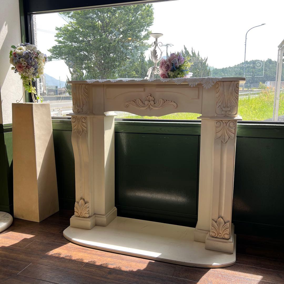 k417r120 クラシカルなヨーロピアンマントルピース 暖炉風 インテリア