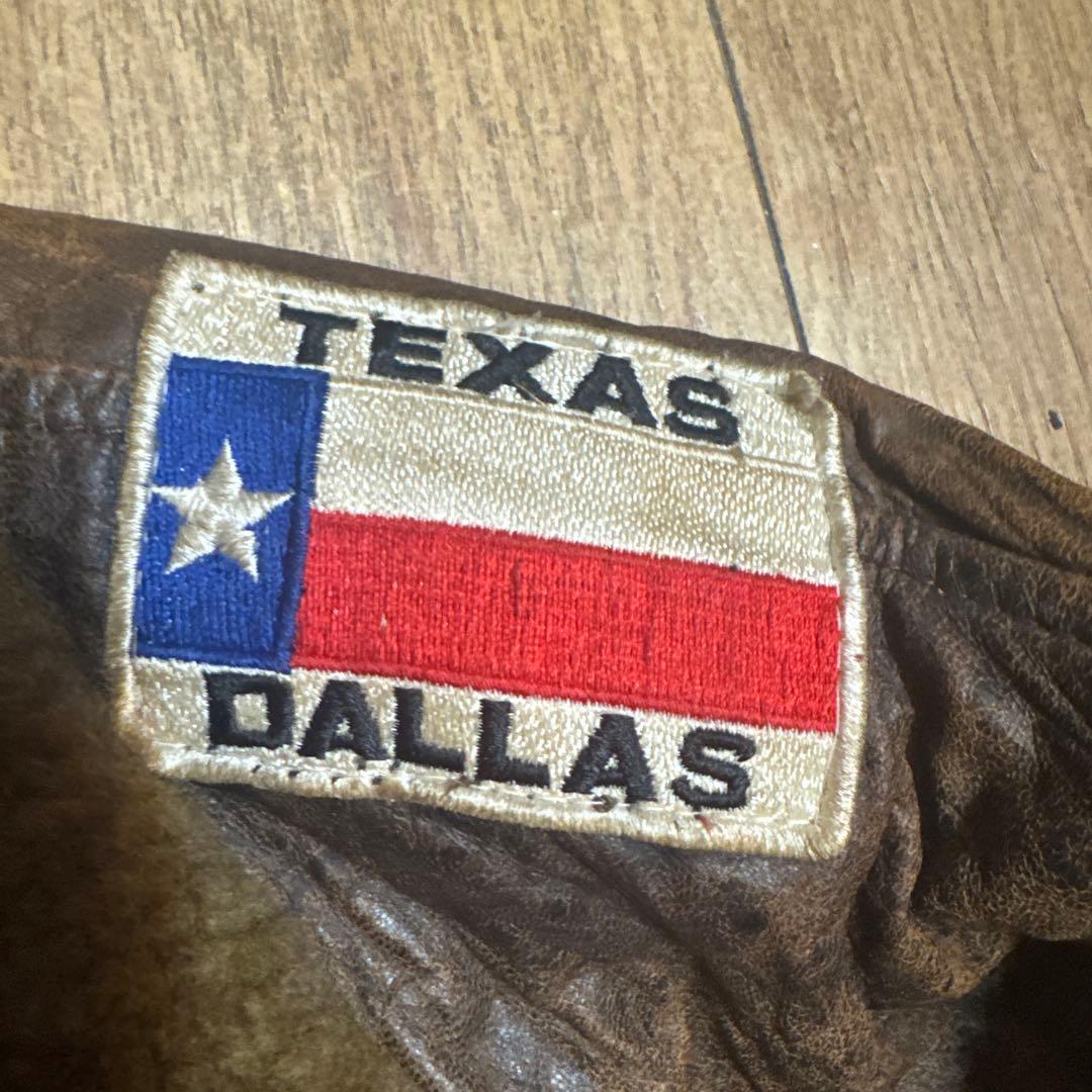 ト*ン様 TYPE G-1 レザーフライトジャケット BRONCO MFG ワッ