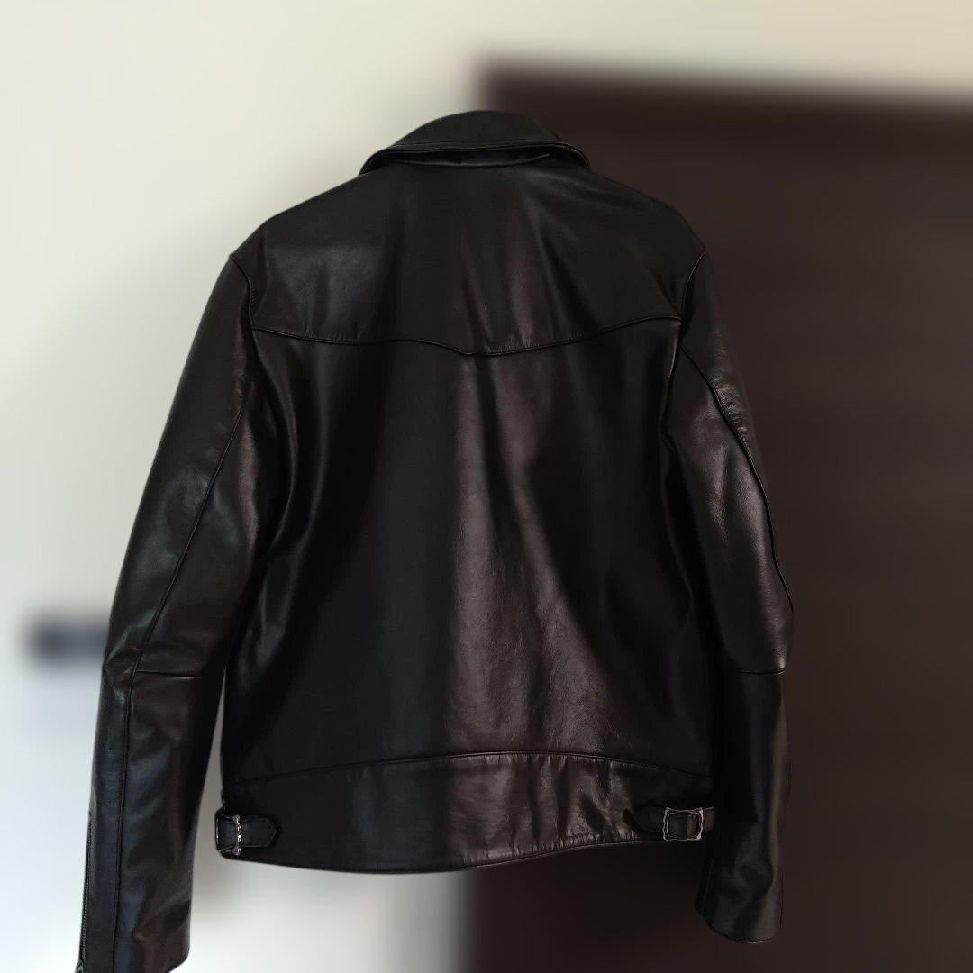 Nudie Jeans Co. ブラック シングルライダースジャケット M