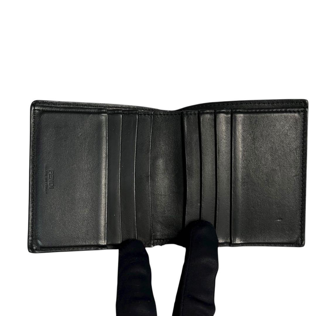 希少✨フェンディ 二つ折り財布 札入れ バグズアイ モンスター 小銭入れ無し