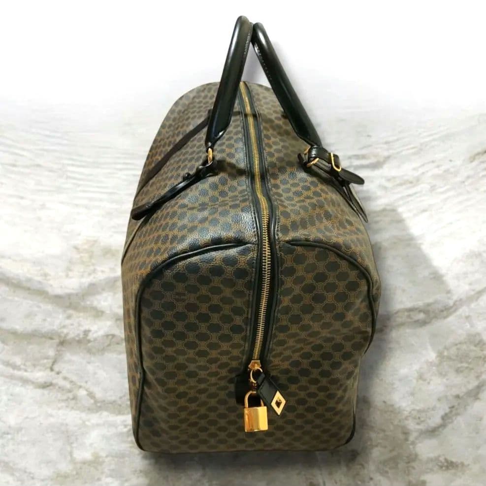 ✨極美品 CELINE セリーヌ 黒マカダム ボストンバッグ 大容量 付属品完備