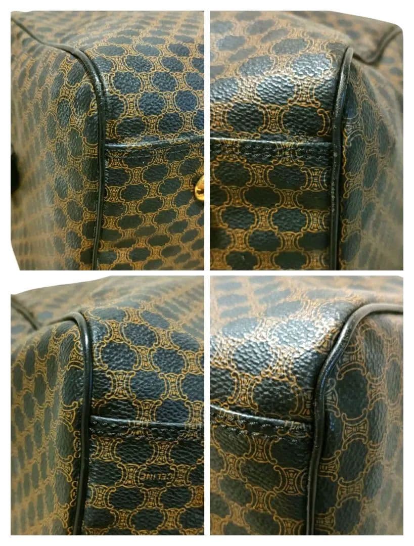 ✨極美品 CELINE セリーヌ 黒マカダム ボストンバッグ 大容量 付属品完備