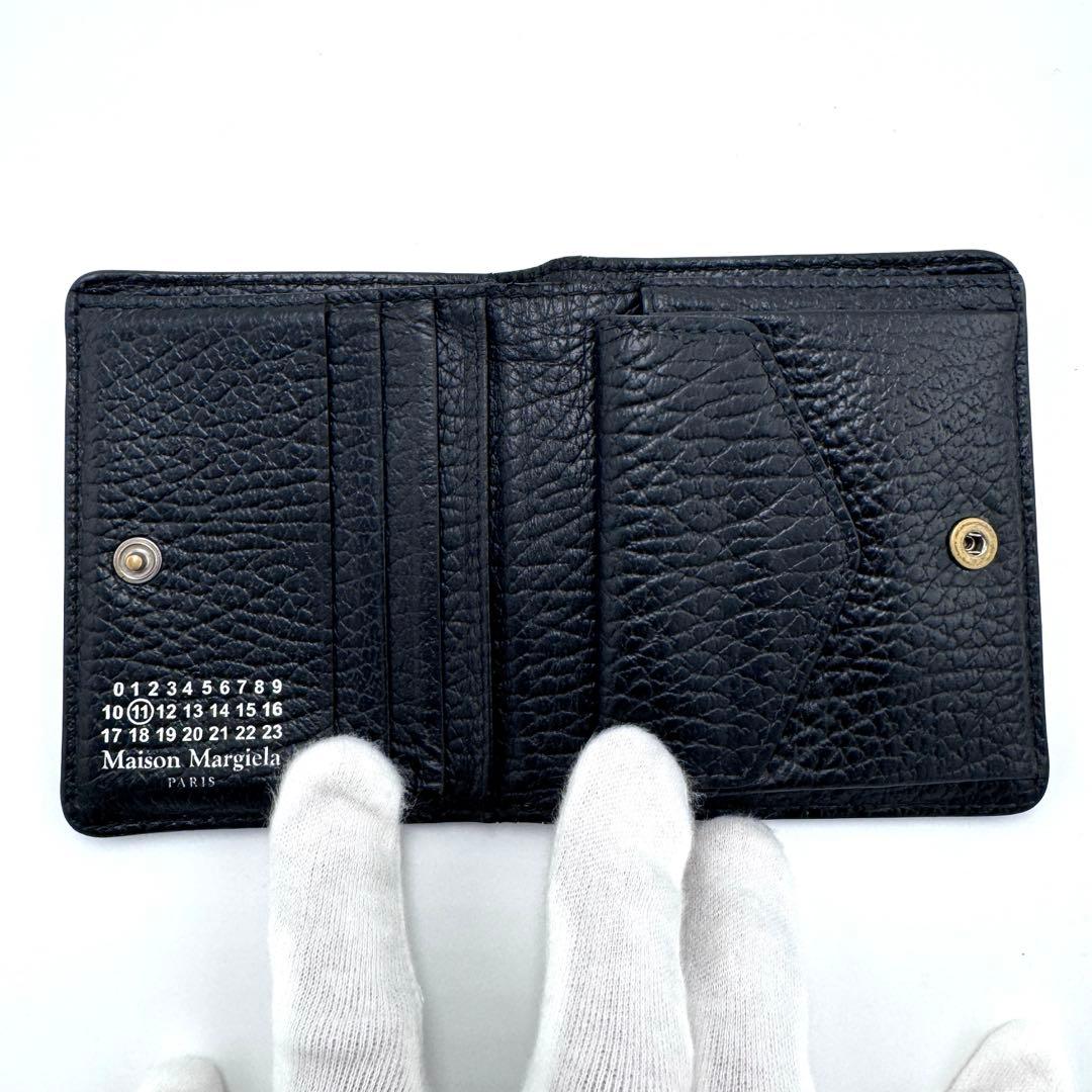 メゾンマルジェラ 4ステッチ 二つ折り財布 バイフォールド ポッパーウォレット