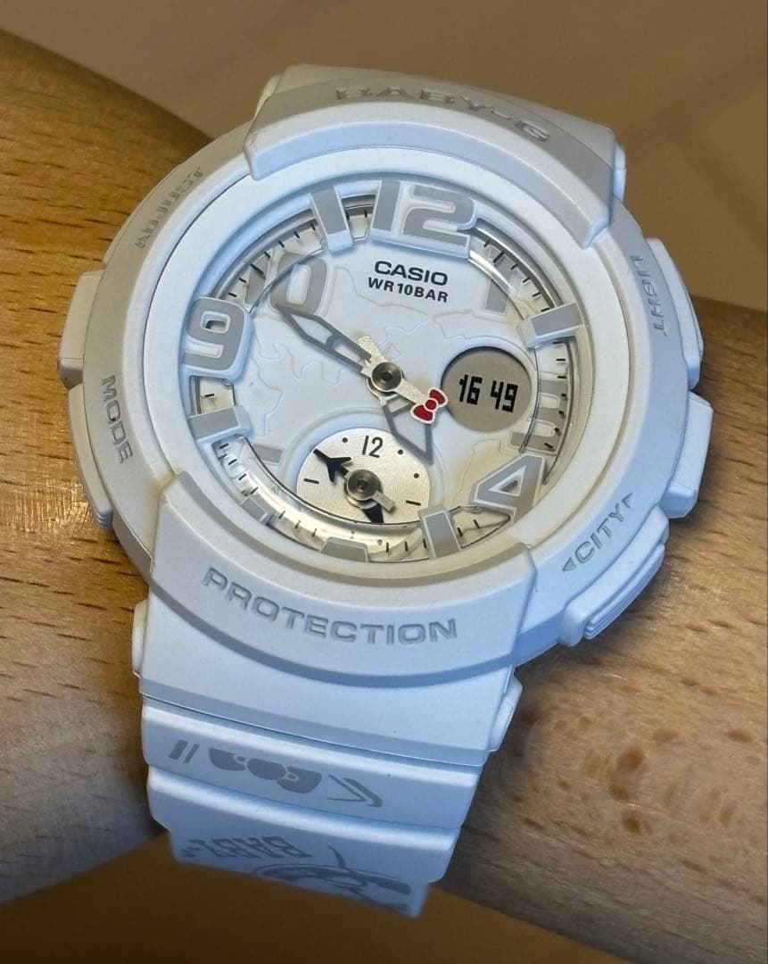 G-SHOCK/baby-G/限定/BGA-190KT/コラボ/キティ/時計/白