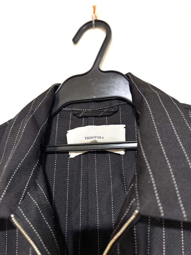 TODAYFUL Stripe Zip ストライプジップコンビネゾン つなぎ