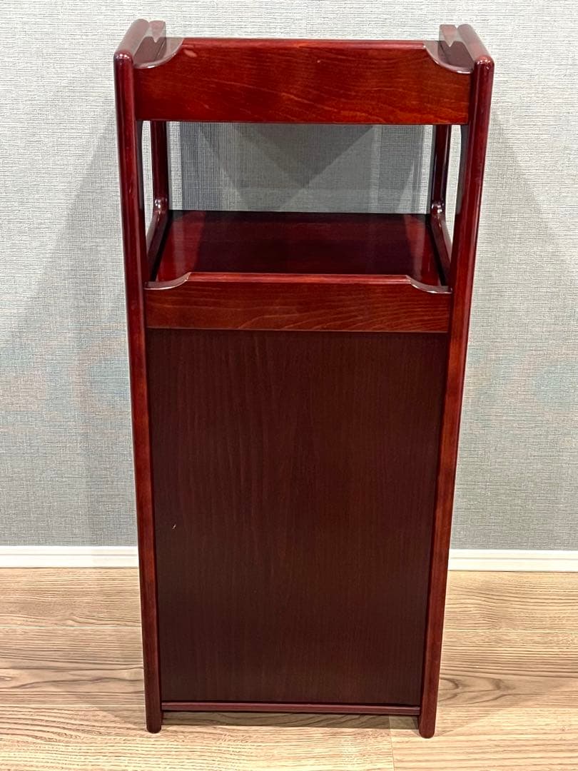 オールドカリモク 木製キャビネット 電話台 サイドチェスト 昭和レトロ