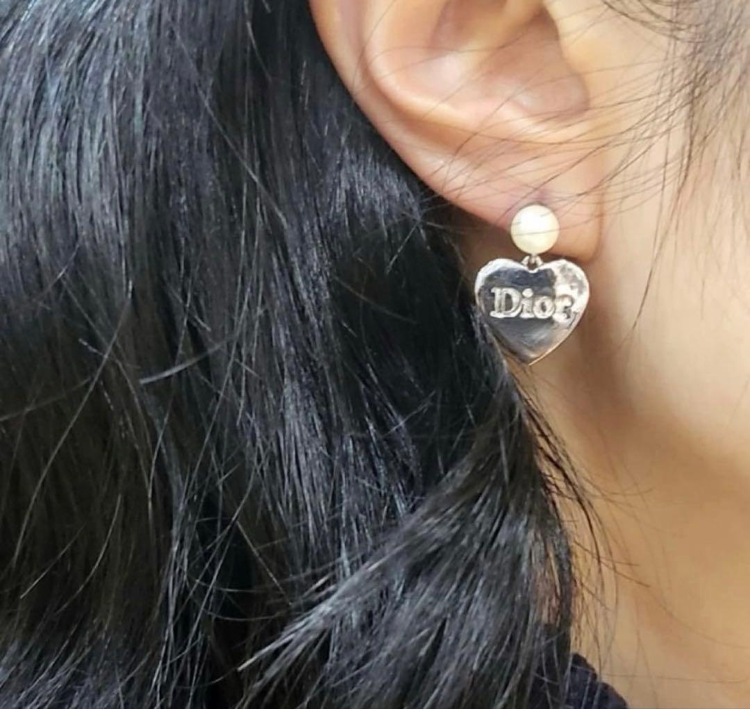 クリスチャンディオールDior ハートパールピアス