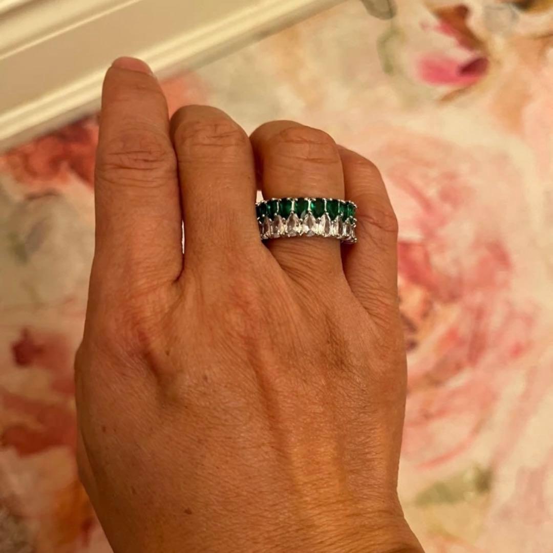 遺品整理　アンティーク　ヴィンテージ　フルエタニティ　ダイヤモンド　エメラルド