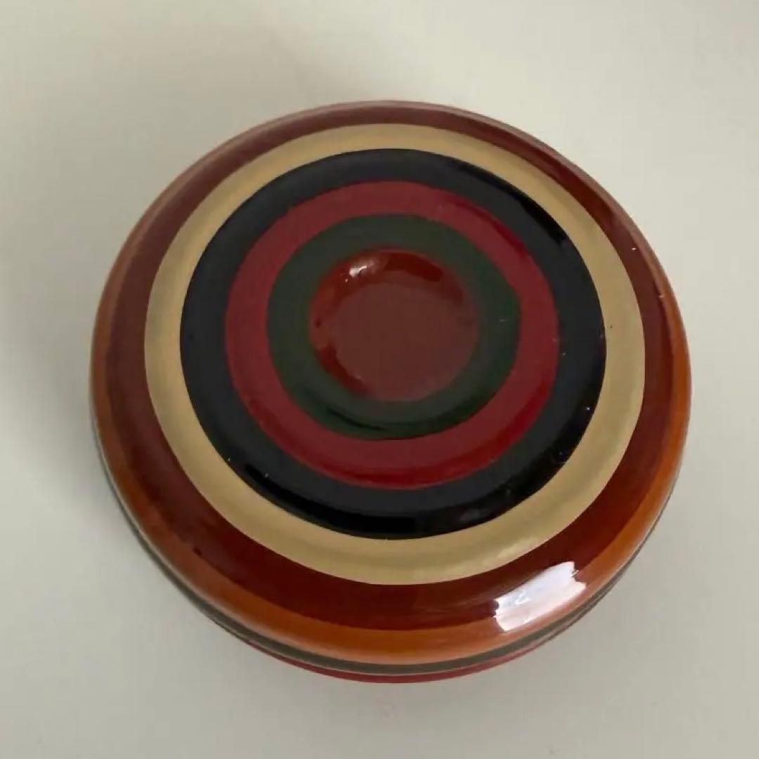 【未使用】木製　茶道具三点セット　独楽　箱付き