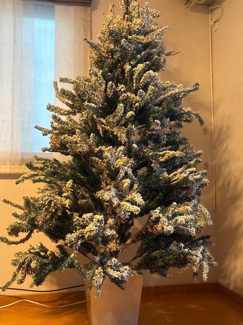Francfranc 人工クリスマスツリー 180cm 雪の装飾