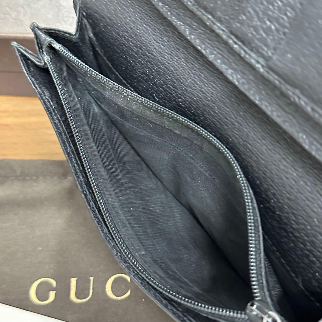 新品同様‼️ グッチ　GUCCI 財布　二つ折り　長財布　GGキャンバス