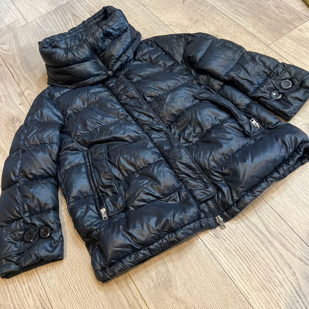 HERNO ダウン レディース M 美シルエット 濃紺 正規品 上品 軽量ラスト