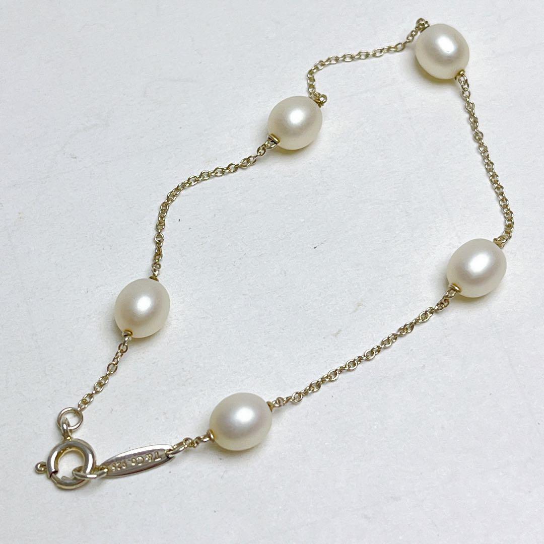 ティファニー　パール　バイザヤード　ブレスレット　925 5連