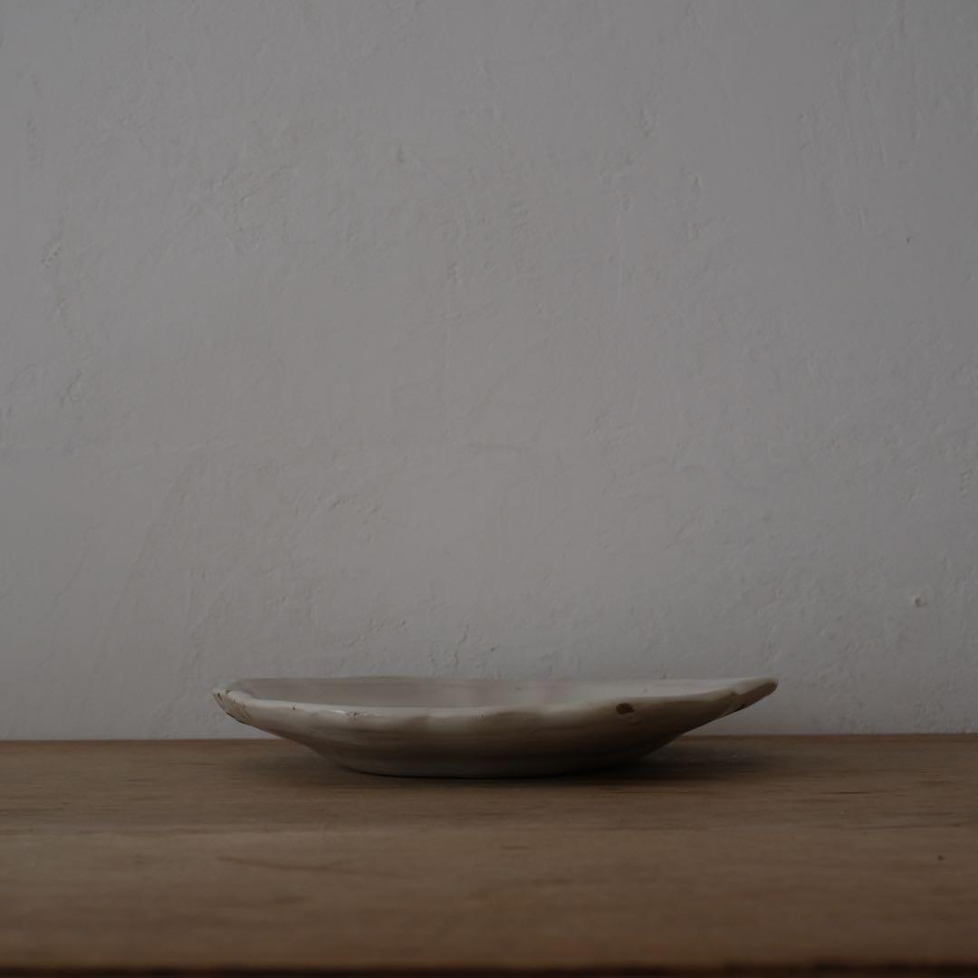 ムスティエ　花リムプレート　フランスアンティーク