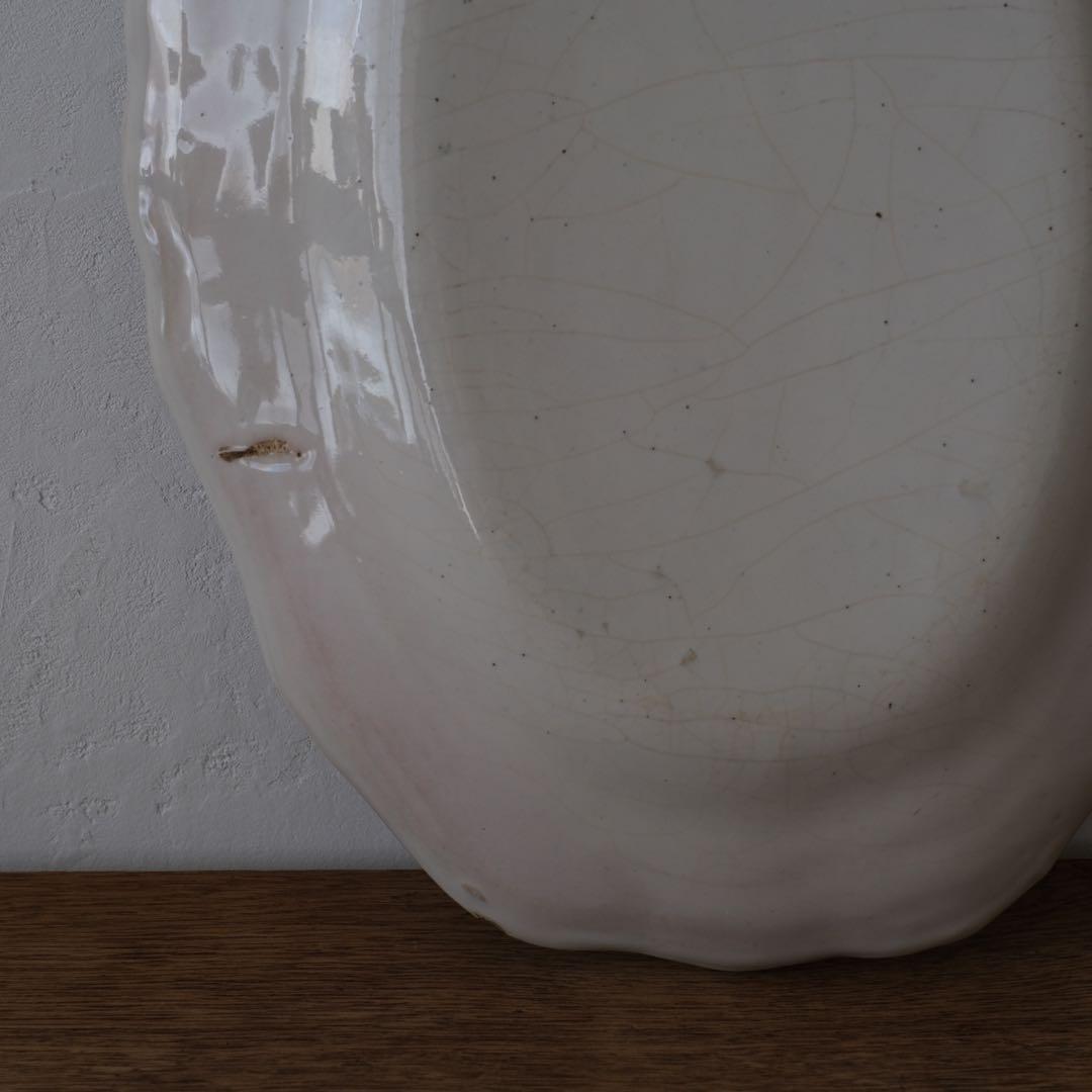 ムスティエ　花リムプレート　フランスアンティーク