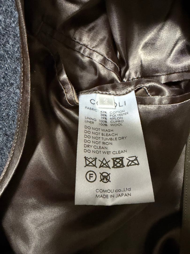 comoliコモリ名作19AWコットンナイロンタイロッケンコート