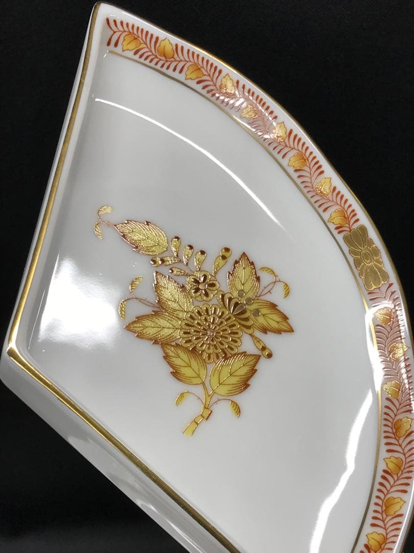 【レア】HEREND ヘレンド　アポニーイエロー　プレート　25cm 26cm