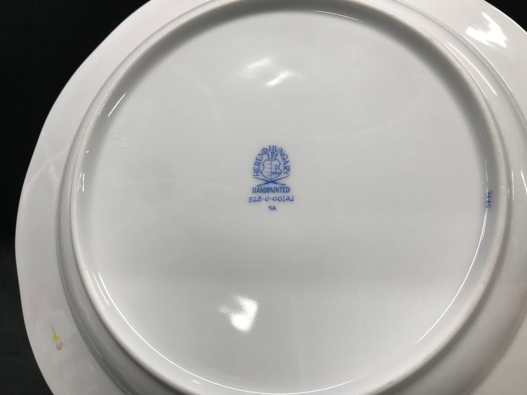 【レア】HEREND ヘレンド　アポニーイエロー　プレート　25cm 26cm