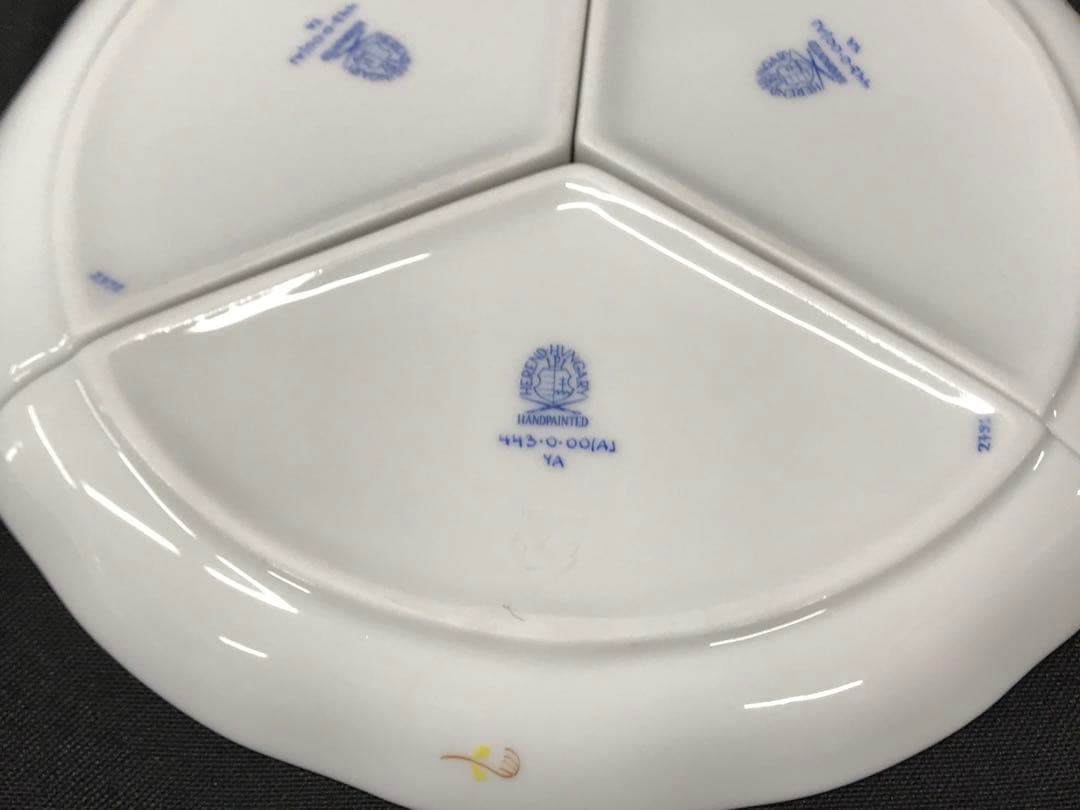 【レア】HEREND ヘレンド　アポニーイエロー　プレート　25cm 26cm