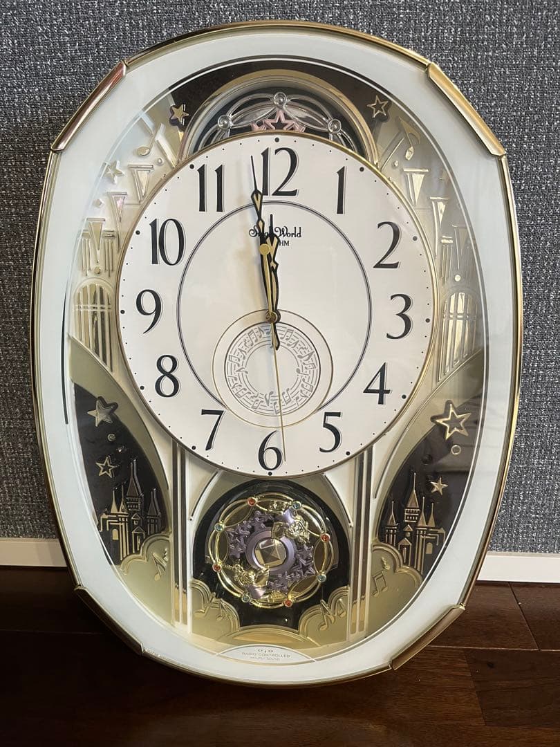 オーバル型 メロディ掛時計