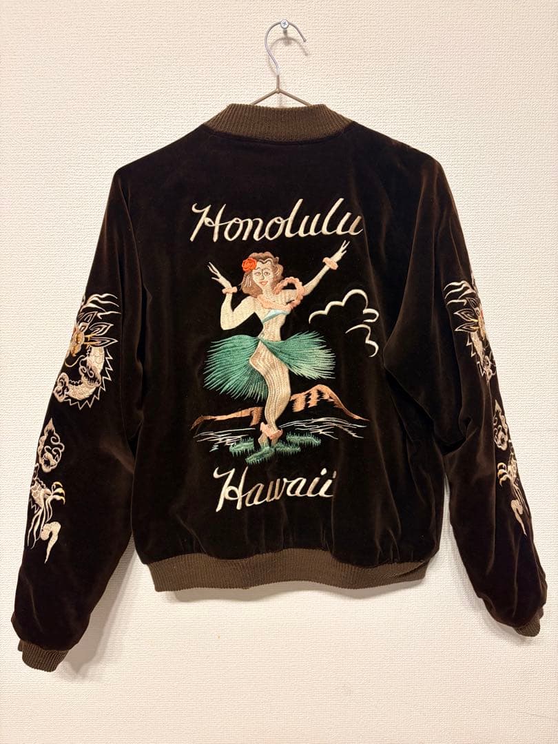 TAILOR 東洋　サイズM 別珍　サテン　スカジャン